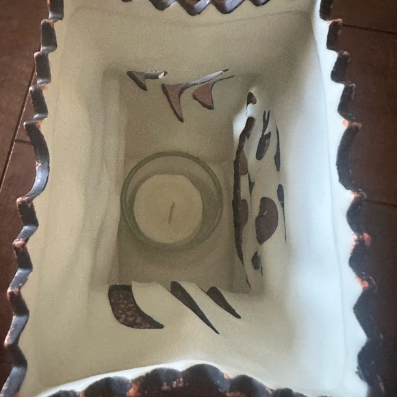 PartyLite Halloween Porcelain Jack-o-lantern Tea Light Luminary Holder - Picture 5 of 8